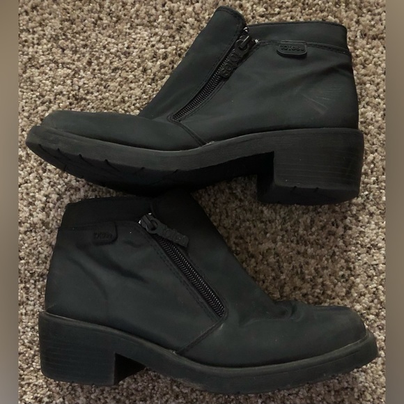 Totes Piedmont Nylon Rain Boots Booties Black 7 - Picture 1 of 9